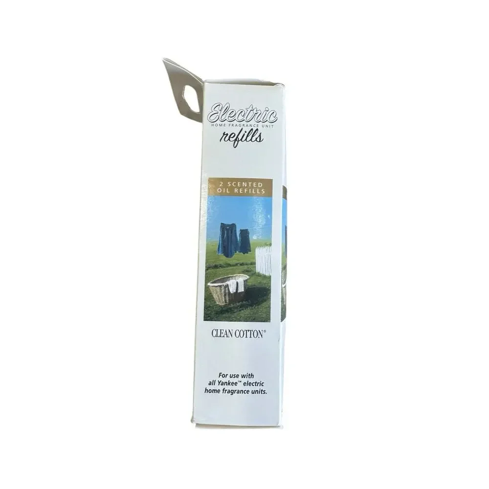NEW Yankee Candle ScentPlug Refills - Clean Cotton - Set of 4 - NIB